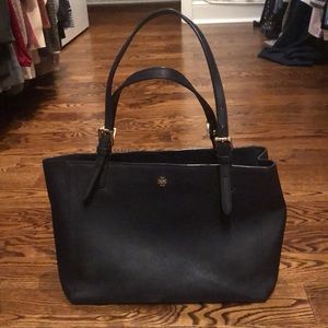 Navy Tory Burch Robinson Tote